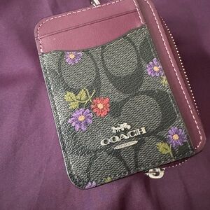 Coach floral wallet
